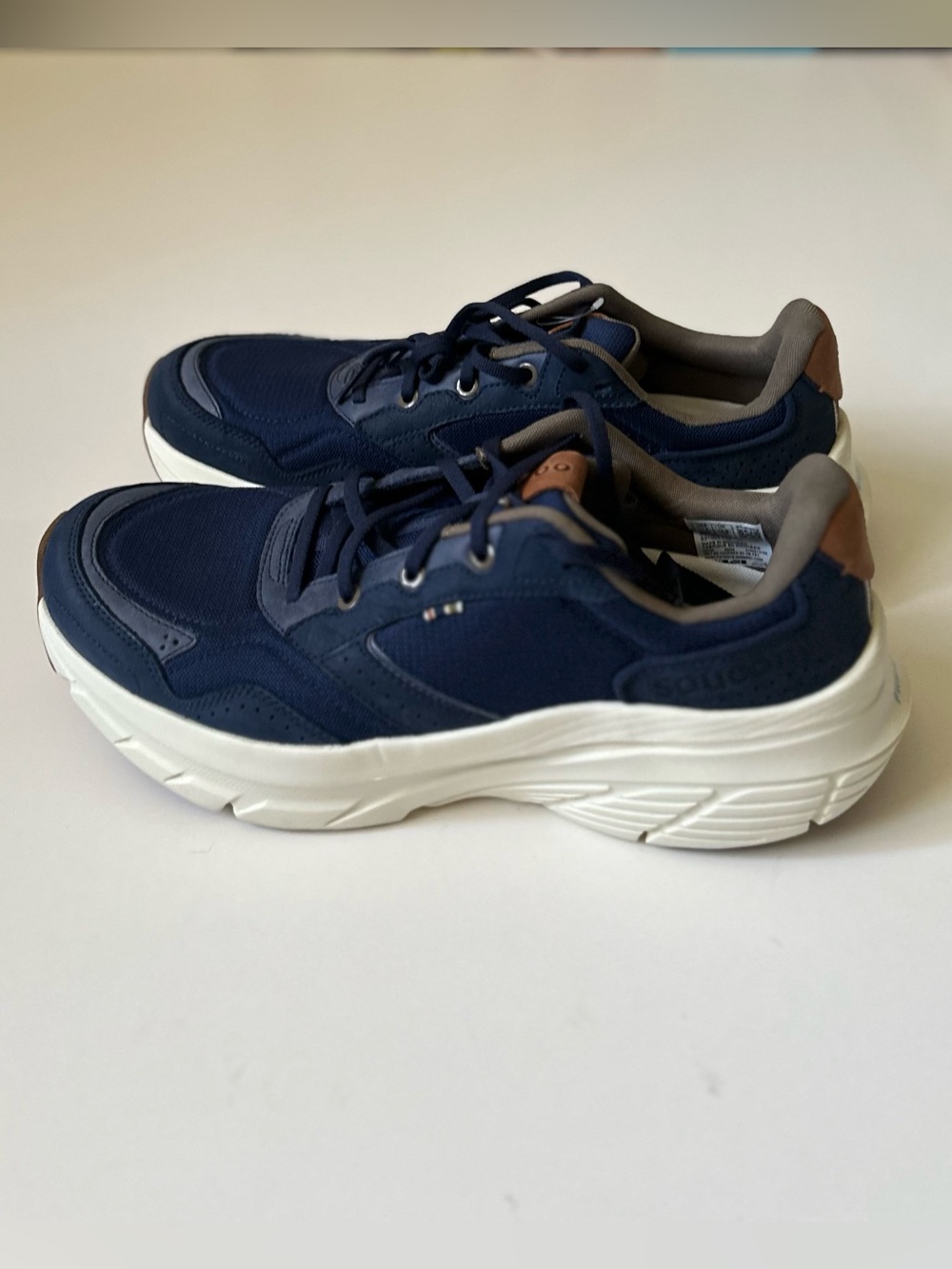 Saucony Guide Metro Navy Mesh Leather Running Shoes NWOB ~Men's 11.5